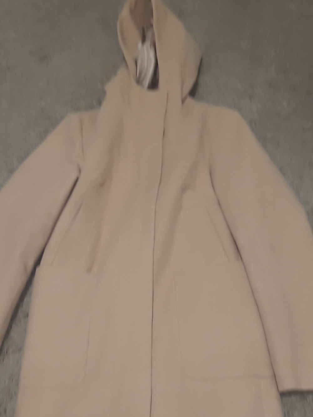 ASOS Hooded Trench Coat in Beige